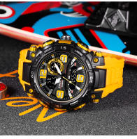 Reloj De Pulsera Deportivo SMAEL Para Hombres Dual Display Resistente Al Agua Cronógrafo Militar Con Pantalla LED Y Luz Retroiluminada - details 21