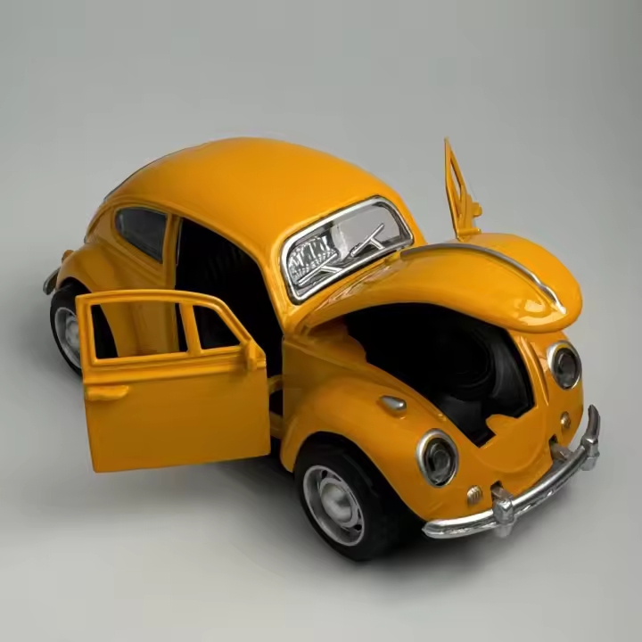 Nuevo Modelo De Coche Clásico En Escala 1:32 De Aleación Con Retroceso Para Niños Regalos Para Niños Juguetes Miniatura De Auto Beetle Colección Decorativa - 1