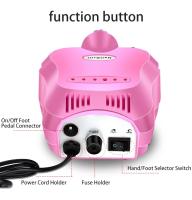 Set De Manicura Eléctrica Profesional 35000RPM Máquina De Taladro Para Uñas Con Polirreparador Portátil Para Salón De Belleza - details 17
