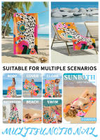 Toallas de playa a prueba de sol, toallas deportivas de secado rápido con forro polar de doble cara, toallas de baño estampadas y toallas absorbentes. - details 1