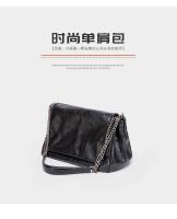 Bolso De Hombro Para Mujer Estilo Rock Negro Nueva Moda Bolso De Mano Con Cadena Monedero Cruzado Single Para Diario - details 2