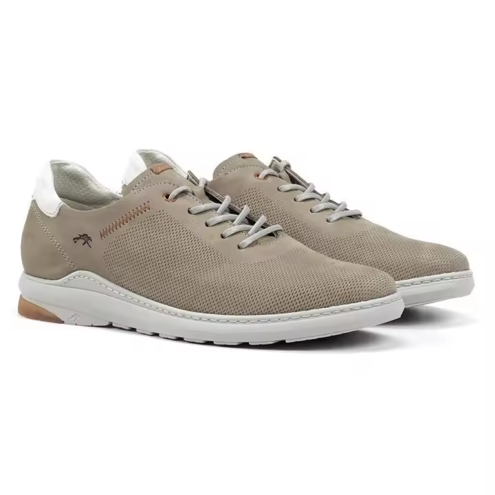 Zapatos casuales de Fluchos Jack con cordones elásticos para no atar en color beige marmota - 1