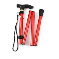 Bastón Telescópico De Aleación De Aluminio Para Caminar Y Acampar Batea De Hierro Plegable Para Ancianos Bastón De Apoyo - details 21