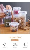 Caja De Almacenamiento Sellada Para Cocina 4Pcs Gran Capacidad Transparente Organizador De Alimentos Plástico a Prueba De Humedad Jars Para Granos - details 2