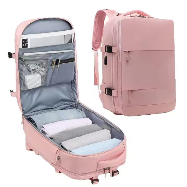 Mochila impermeable de nailon para viajes de corta distancia, clasificación multifuncional en seco y húmedo, gran capacidad - 1