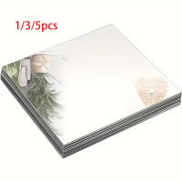 Juego De Bandejas De Espejo Acrílico Cuadradas Elegantes 8 Pulgadas - Ideal Para Bodas Baños Y Cumpleaños Centros De Mesa Y Decoración - details 0