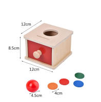 Juguete Montessori Caja De Monedas De Madera Con Juego De Bolas Y Puzzle Doble Cajón Regalo Educativo Para Bebés De 2 a 6 Años - details 8