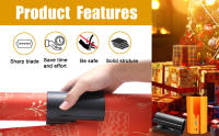 1pc Máquina Portátil Mini Para Cortar Papel Navidad Cuchillo De Corte Para Embalaje De Papel De Envolver Herramienta De Manualidades - details 2
