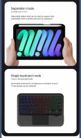 Teclado Mágico AJIUYU Para iPad Mini 6ta Generación 8.3 Pulgadas Mini6 Cubierta Inteligente Con Atracción Magnética Retroiluminado Idioma Español Portugués - details 2