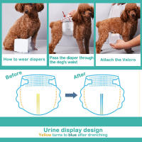 30Pcs BPS Braguita Higiénica Pañal Sanitarios Macho para Perro Mascotas Fisiológicas Bragas Higiénicas 3 Tamaños a Elegir - details 3