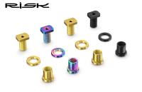 Juego De Tornillos Y Anillos Para Manillar De Bicicleta Risk Aleación De Titanio Clip Ring Fijación Para SRAM Shimano R8000 FORCE - details 4