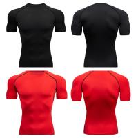 Camiseta Deportiva Para Hombre Secado Rápido Manga Corta Camiseta De Entrenamiento Fitness Compresión Running Rashguard Camiseta Deportiva Primavera Verano Polyester - details 7
