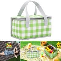 Bolsa de picnic con aislamiento multifunción, bolsa de picnic con doble cremallera para barbacoa de playa al aire libre 36 x20 x20cm rojo/verde /amarillo colores - details 0