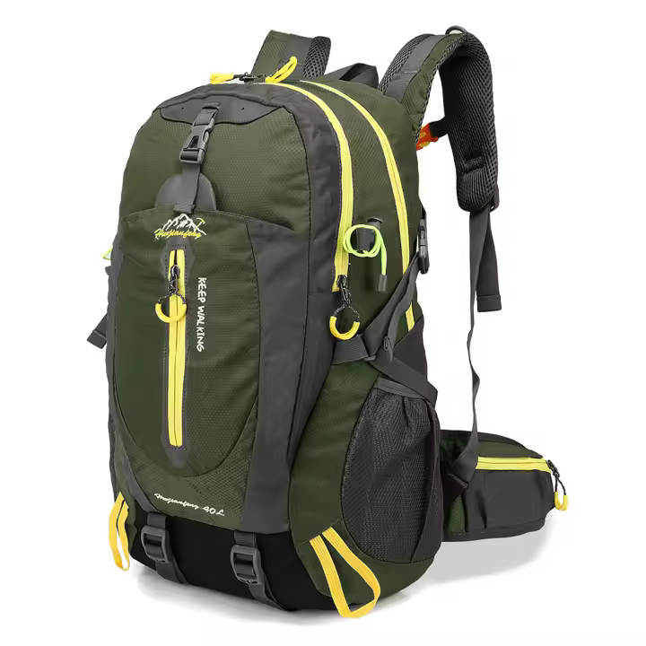 Mochila De Viaje Resistente Al Agua 40L Para Hombres Y Mujeres Mochila De Escapada Con Portátil Para Acampar Senderismo Y Escalada - 1
