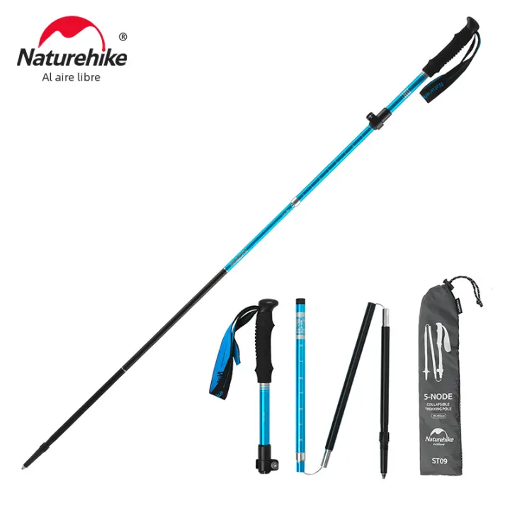 Palo De Camuflaje Naturehike ST09 De Aleación De Aluminio 7075 Tríptico Plegable Para Senderismo Y Escalada Polea De Caminar Al Aire Libre - 1
