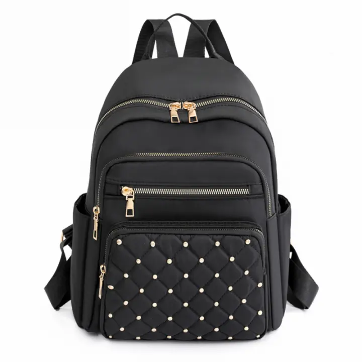 Mochila De Moda Para Mujer De Alta Calidad En Nylon Gran Tamaño Para Viajes Escolares Bolsa De Hombro Para Chicas Adolescentes - 1