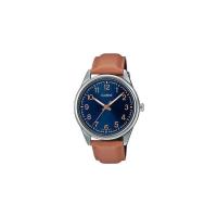 Reloj analógico hombre Casio MTP-V005L-2B4 40mm dial azul correa de cuero - details 5