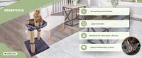 Rascador para Gatos Milo Mobiclinic® Pets Diseño 2 en 1 Hamaca y rascador 40 x 40 x 50 cm Resistente Fácil de Limpiar Cama Gatos Portátil y Ligero Soporte 10 kg Bola para Jugar Gris - details 4