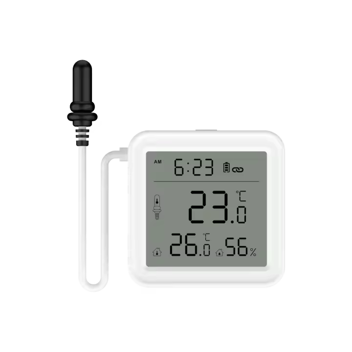 Sensor De Temperatura Y Humedad WiFi Tuya Con Probing Externo Para Hogar Inteligente Monitorización Por APP Para Plantas Acuario Vino - 1