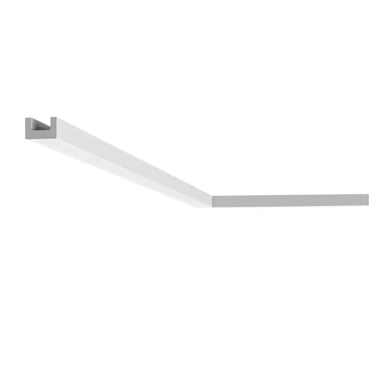 Ledkia Moldura para Tira LED 2m Scuaro Blanco - 1