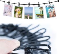 Tendedero de ropa flexible, portátil Tendedero con 13 bucles de posicionamiento Negro para acampar senderismo Viajes de Playa y Uso doméstico Seco (Negro púrpura) - details 3