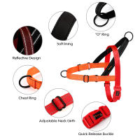 Harnés Reflectante Para Perro Mediano Grande De Nylon Padded Resistente Y Ajustable Para Raza Pitbull Vestido De Durable Para Mascotas De Medio Gran Tamaño - details 3