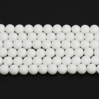 Talismán De Onix Blanco Redondo Suave Piedra Natural Para Creación De Joyas Pulsera Collar Accesorio Espaciador 4/6/8/10/12mm - details 4