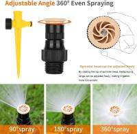 Aspersor de Jardín, 3 piezas, System de rociador de Riego Automático giratorio de 360 Grados, aspersor de Agua de jardín ajustable para Regar plantas de jardín - details 3