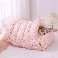 Cama De Gato Caliente Invierno Nido De Mascota Pequeño Almohadilla Suave Para Dormir Accesorios Para Animales Tamaño 35X32X23CM - details 5