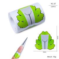 100pcs Formas De Uñas Artísticas Para Gel UV Extensión De Acrílico Estampado Francés Herramienta De Manicura Stencil Adhesivo Creativo Y Conveniente Para Uso Profesional O Doméstico - details 40