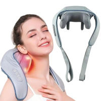 Chalé De Masaje Cuello Y Hombros Con Calentamiento Y Cabeza De Masaje 6D Relajación Muscular Ajustable Masajeador Portátil Para El Cuerpo - details 5