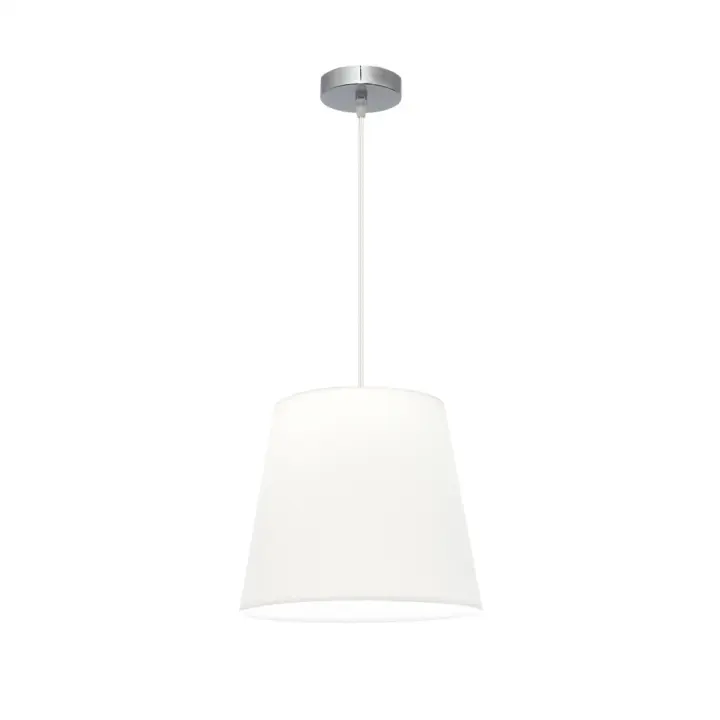 Fabrilamp -Colgante Maldivas 1xe27 Cromo/blanco Regx35x35 Cm - 1