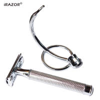 iRAZOR Afeitadora De Seguridad Clásica Pesada En Acero Inoxidable Con Doble Cuchilla Para Hombres Eliminación De Vello Wet Shaver 10 Hojas Para Cara Y Cuerpo - details 3