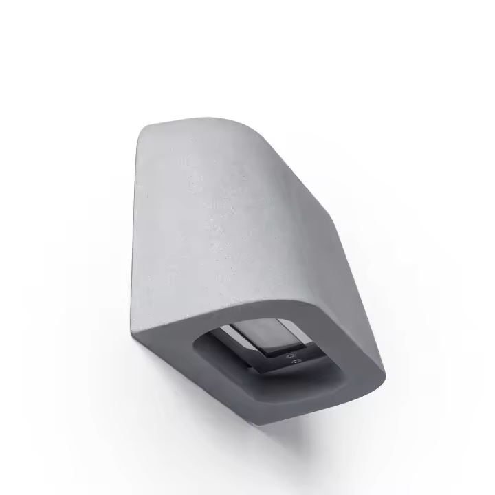 Ledkia Aplique de Pared Exterior LED 8W Cemento Maesy Gris Piedra - 1