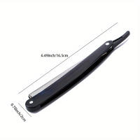 Afeitadora Manual Profesional De Acero Inoxidable Cuchillo De Barba Con 10 Hojas Para Hombres Corte Preciso Y Suave - details 6
