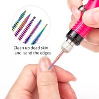 30Pcs Bits De Uñas Para Broca De Uñas Cerámica Diamante Cutícula Efile Carburo Eliminador Para Manicura Y Pedicura De Acrílico Gel En Salón O Hogar - details 4