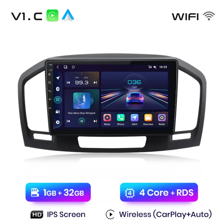 Junsun Android 13 Radio para Buick Regal Opel Insignia 2009 2010 2011 2012 2013 de Coche con Chip Qualcomm de 8 Núcle de Coche con Chip Qualcomm de 8 Núcleos CarPlay Inalámbrico Autorradio Estéreo Pantalla HD Multimedia - 1