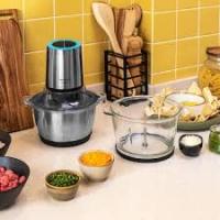 Cecotec 4186 ChopBeat 1500 TitanBlack Steel. Picadora de Carne y Verduras Eléctrica con 600 W 4 Cuchillas de Titanio Negro Bol de Acero Inoxidable de 1 5 L y 2 Velocidades 4186 - details 1
