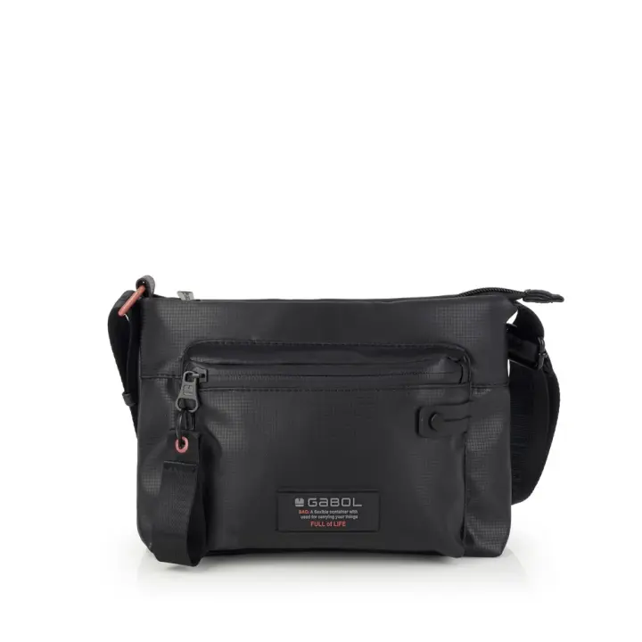 Bolso Bandolera Pequeña Mujer Gabol Sharon - Negro, 23x16x4 cm, 1,8L, Peso 0,21 Kg - 1