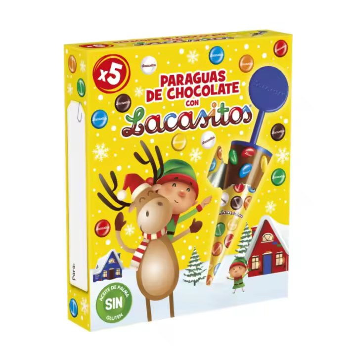 Lacasitos Estuche Paraguas de chocolate Navidad 55 G - 1