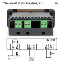 Termostato Digital Para Incubador Controlador De Temperatura Calentamiento Enfriamiento Refrigeración Descongelación Relé Sensor - details 6