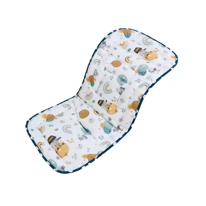 Colchoneta Silla Paseo Universal, Algodón Funda Carrto Bebe Universal, Funda Carro Bebe Universal de Doble Cara, Colchoneta Carro Bebe Universal, Colchoneta Silla Bebe para Bebés 77x34cm - 1