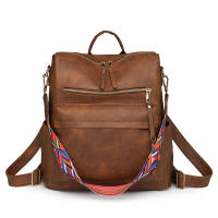 Mochila de gran capacidad para mujer, estilo retro europeo y americano, con diseño de nicho, para mujer - details 0