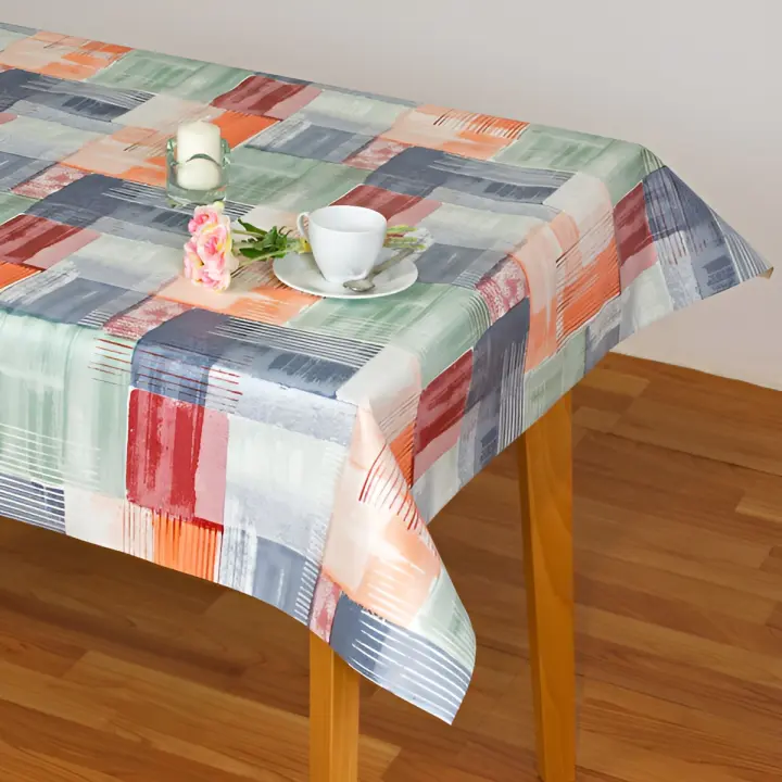 Mantel Hulehule Tex - Resistente al Agua Anti manchas PVC Estampado Cuadros Lida Red - 1
