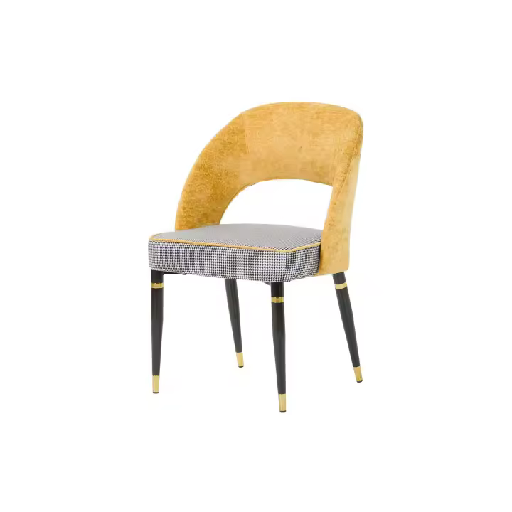Silla Velvet Mostaza Houston 56x58x83 Cm - 1