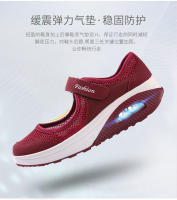 Zapatos De Mujer 2024 Moda Ligera Transpirables Con Malla Y Tacón Diseñador Zapatillas Deportivas Casuales Para Exterior Correr - details 6