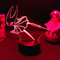 Lámpara Nocturna LED RGB Hollow Knight Juego 3D Luces Neón Para Decoración De Mesa De Habitación Juguete Regalo Para Amigos Y Niños - details 6