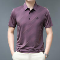 Polera Polo Para Hombre Casual Negocios Corta Resistente Al Arrugas Y Liso Cómoda Transpirable Verano Viscosa Solida Regular - details 4