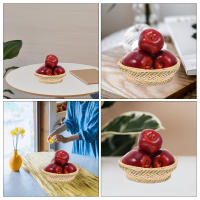 5 Pcs Decoración De Casa Falsa Fruta De Serpiente Roja Modelo Simulación Manzanas Artificiales Para Cocina Decoración Fotografía - details 0