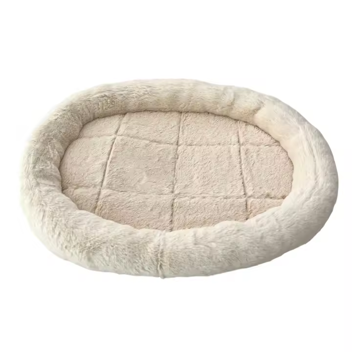 COTTECOTA-Cama Acogedora para Mascotas 70x50cm Camas para gatos y perros de interior Cojin de Perro Ovalado Cojines para Gatos y Perros Cama Lavable(29174) - 1